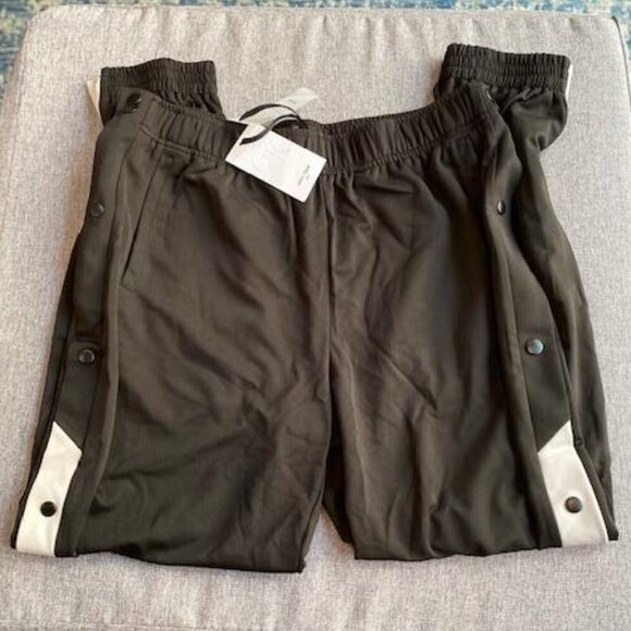 Men's Tear Away Basketball Pants, Loose Jogger with Pockets, Large - Picture 2 of 6